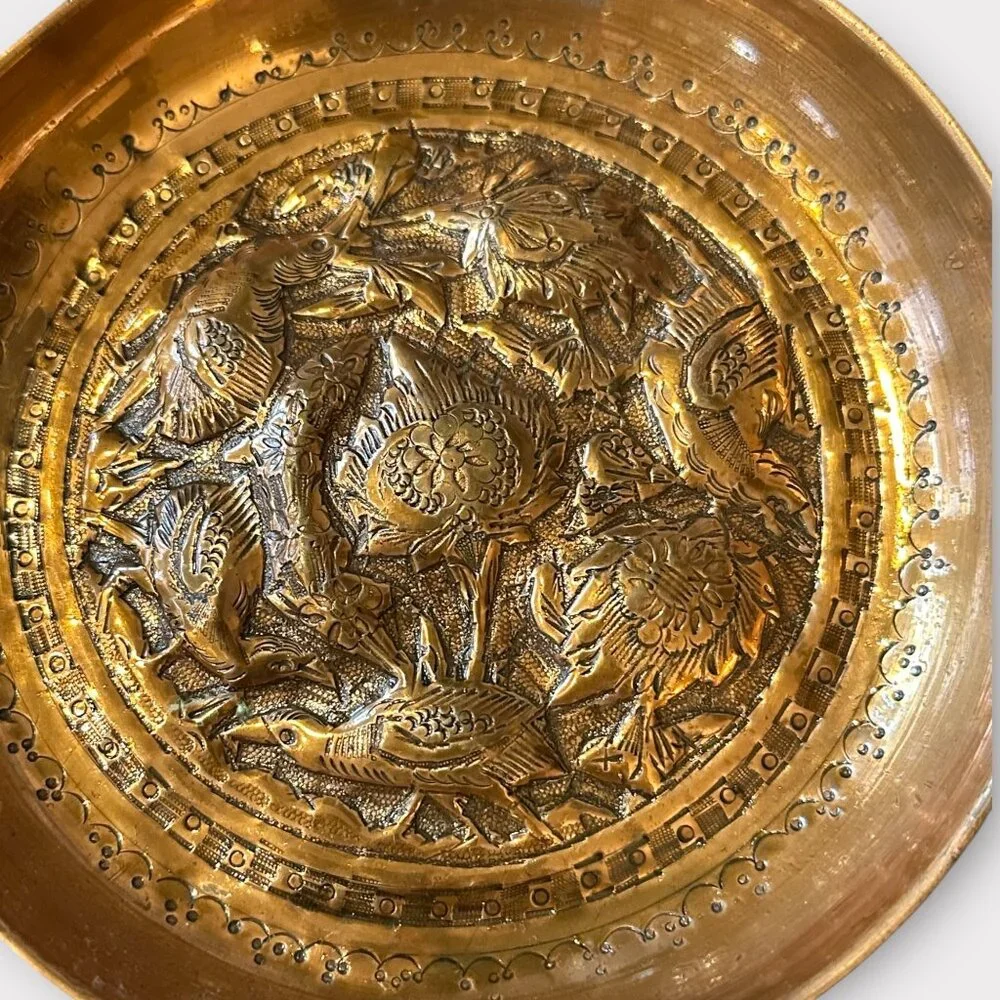 Vintage COPPER MOLDS Wall Hanging x3 Birds Bird Theme - Picture 4 of 6